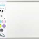 CatGuru Cat Food Mat, Small & Large Pet Food Mat, 100% Waterproof Cat Mat for Food and Water, Silicone Mat for Cat Bowls, Non-Slip Mat for Cat Food and Water Bowl or Cat Fountain (Small, Marshmallow) (S: 19" x 11")