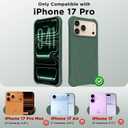 Magnetic for iPhone 17 Pro Case 6.3", Compatible with MagSafe, [Integrated Silicone Camera Control Cover] [Screen Protector], 2X MIL-STD Drop Protection Case for iPhone 17 Pro, Alpine Green