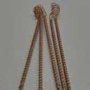 Blulu 5 Pack Electroculture Plant Stakes Gardening Copper Coil Antennas Stakes Electroculture Wood Wrapped with Solid Copper Wire for Growing Garden Plants and Vegetables(Height 15 Inch)