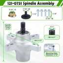 139-3214 Spindle Assembly for Toro 50" 42" Timecutter SS5000 Deck | Replaces Toro 121-0751 Spindle Assembly 117-7439 117-7267 117-7268 for SS4225 SS4235 MX5060 MX5000 MX4250 MX5050 SS5060 Mower