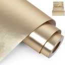 Aimyoo Gold Metallic Wrapping Paper Roll - 17 Inches X 60 Feet, Matte Solid Gold Color Paper for Birthday, Christmas, Wedding, Baby Shower, Holiday, Bridal Shower