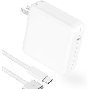 Charger for MacBook Pro 14 16 inch Mac Air 13.6 15 inch M5 M4 M3 M2 M1 2026 2025 2024 2023 2022 2021, 96W / 70W Power Adapter, 6.6FT USB C to Magnetic 3 Cable LED, Powerful Magnetic, Original Quality