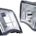 Side Indicator Clear/Smoked Lens Car Front Bumper Turn Signal Light Housing Shells For 2010 2011 For Toyota For Prius No Bulb/Socket Turn Singal Light(Smoked Lens)