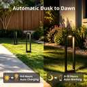 Solar Pathway Lights Outdoor Garden Lights Bright Solar Lights Waterproof for Backyard Patio Walkway Landscape, 16.3 × 5.4 × 60 cm