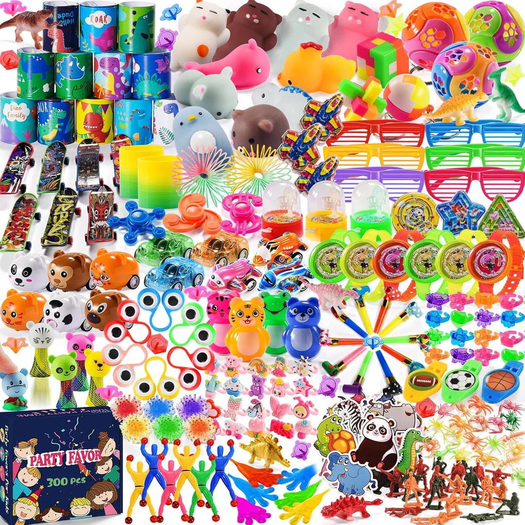 300 PCS Party Favor for Kids Goodie Bags Stuffers, Prize Box Toys for Kids Classroom Bulk, Small Fidget Toys Pinata Fillers, Treasure Chest for Students Rewards, Carnival Prizes, Birthday Gifts 300 PCS Party Favor for Kids Goodie Bags Stuffers, Prize Box Toys for Kids Classroom Bulk, Small Fidget Toys Pinata Fillers, Treasure Chest for Students Rewards, Carnival Prizes, Birthday Gifts