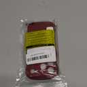 GUAGUA for iPhone 17 Pro Case with Wrist Strap, Wavy Edge Phone Case Cute Curly Shape with Adjustable Wristband Kickstand Shockproof Anti Slip Phone Case for iPhone 17 Pro 6.3'', Plum Red