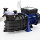 0.75HP Pool Pump for Swimming pool In/Above Ground Water Pump Single Speed, 550W/115V, 2641GPH & High Flow, Powerful Primming Swimming Pool Pumps with Filter Basket, Low Noise for Family