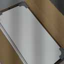 TUTOTAK Small Side Table, Narrow End Table, Skinny Sofa Table, Slim Nightstand, Couch Table, Living Room, Bed Room, White TB01BW077 (3-Tier7.9"D x 15.8"W x 26"H)