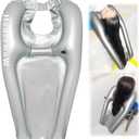 Inflatable Shampoo Bowl, Portable Hair Washing Tray for Bedside and in Bed, Lightweight Shampoo Basin for Elderly, Disabled, Pregnant, Injured, Bedridden, Handicap, Lightweight Hair Washing Sink