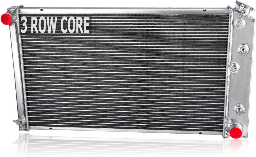 Radiator 3 Row for 1971-1990 Chevy C10 C20 C30 K10 K20 K30 Caprice GMC C1500 C2500 C3500 K15 Olds 1972 1973 1974 1975 1976 1977 1978 1979 1980 1981 1982 1983 1984 1985 1986 1987 1988 1989 4.1L