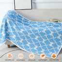 50" x 60" Bed Throw Blanket, Bow Pattern Throw Blanket for Home Decor and Gift, Microfiber Blanket Bow Blanket Plush Bedding, Soft Cozy Throw Blankets for Couch, Sofa