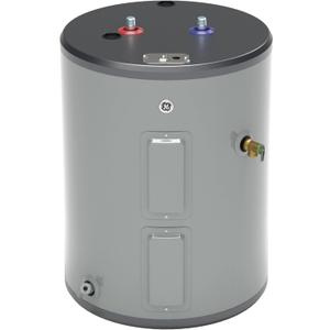 GE Appliances 26 Gallon Versatile, Electric Water Heater with Adjustable Thermostat & Drain Valve, Top Port Lowboy, 240 Volt GE Appliances 26 Gallon Versatile, Electric Water Heater with Adjustable Thermostat & Drain Valve, Top Port Lowboy, 240 Volt