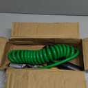 WATERWICH 7 Wire to 6 Wire Trailer Plug Adapter with Female Receptor & RV 7 to 6 Trailer Wire & Mounting Bracket, 8FT Waterproof Flexible Coiled Cable (Green)