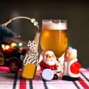 Beer Ornaments 2025, 2 Layers Wooden Christmas Tree Ornaments, for Beer Drinkers, Beer Christmas Ornament for Christmas Tree Decorations, Beer Lovers Gifts for Men Women