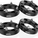 GAsupply ATV 4x137 Wheel Spacers 1.5 inch Fit for Can-Am Maverick Honda 1000R 1000X 1000-3 1000-5, 38mm 4 Lug Black 4x137mm Wheel Spacer with 12x1.5 Studs, 110mm Hub Bore, 4PCS