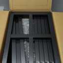 Fomcet 10FT x 10FT Backdrop Stand Heavy Duty with Base, Black Portable Adjustable Pipe and Drape Backdrop Stand Kit, Square Metal Arch Party Frame for Wedding Birthday Parties Banquet Decorations