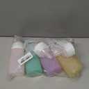 Condiment Squeeze Bottles, 12 oz Silicone Squeeze Bottles For Sauces, Leak Proof Condiment Containers with Extra Interchangeable lid, Easy Squeeze for Oil, Honey & Dressings, BPA FREE (4 Pack) (Pink)