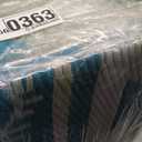 Outdoor Rug 6x9 ft for Patios Waterproof Reversible Plastic Straw Rug Patio Mat Clearance Outdoor RV Camping Mat Outside Area Rug Carpet for Porch,Deck,Camper,Balcony,Backyard (Geometry-teal)