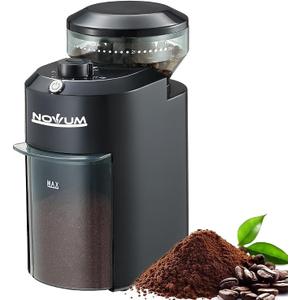 12 Cups - Professional Coffee Bean Grinder (Plastic, Black)