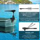 MKA-44 24"-40" Telescopic Extension Handle Extension Length 24"-40" for Most Trolling Motors Replacement Part 1854108