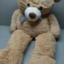 MorisMos 140 cm Giant Teddy, Light Brown Large Teddy Bear XXL, Soft Cuddly Bear Plush Bear XXXL, Birthday Gifts Children
