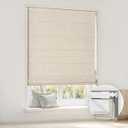 LazBlinds No Drill Cordless Roman Shades, 34'' W x 64'' H, Beige