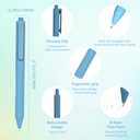 HZDIYAKE Black Gel Pens, Bulk Click Pen, 0.5mm Fine Tip, Smooth Writing, Black Ink Quick-Drying & Leak-Proof. Ideal for School, Office, and Journaling (60-Pack)