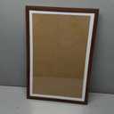 upsimples 12x18 Picture Frame, Display Pictures 11x17 with Mat or 12x18 Without Mat, Wall Hanging Photo Frame, Brown, 1 Pack