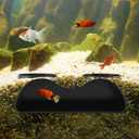 Aquarium Underground Tunnel Cave, Fish Tank Decor Decoration Hideout, Natural Curve Two Hole Viewing Fish & Shrimp Under Gravel Tunnel for Avoid Aggressive Behavior