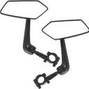 2pcs Bike Rear View Mirror Handlebar Side View Mirror for Bikes Fit Mountable Handlebars