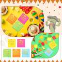 Baderke 100 Pcs Fiesta Napkins, 2 Ply Disposable Themed Napkins, Wood Pulp, 5 Colors