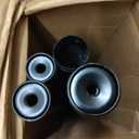 Double Curtain Rod 72 to 144 Inch, HOTOZON 1 Inch Telescoping Double Curtain Rods for Windows, Heavy Duty Double Drapery Rod with Simple Cap Finials, Black