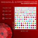 4 x 15 Sheet Face Gems Rhinestone -SELF ADHESIVE- Rhinestones for Eyes Face Body Nails, Face Glitter, Nail Gems Rhinestone, Face Jewels Rhinestone for Party, Rave Festival, Make up