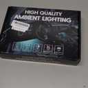 Acrylic Interior Car LED Strip Light with Wireless APP, Dreamcolor 10 in 1 with 175 inches 593 LEDs Fiber Optic Ambient Lighting Kits, 16 Million Colors Sound Active Function Car Neon Lights (Dreamcolor 10 ligths (one control box))