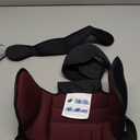 Travel Pillows for Airplanes, Airplane Pillow with Sleep Eye Mask, 360° Support Headrest, Travel Essentials, Adjustable Airplane Head Strap for with/Out Headrest Seat, Brown Red