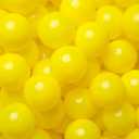 Realhaha Larger Plastic Balls for Ball Pit, Play Pin Balls for Toddlers Kid Ball Pits & Accessories for Bounce House,2.76 inches,50 100 pcs (yellow)