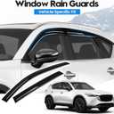 CX-5 Rain Guards - Window Visors for Mazda CX5 2017-2025 2026, Out-Channel Side Window Rain Guards for CX5, 4PCS, Black, Car Accessories