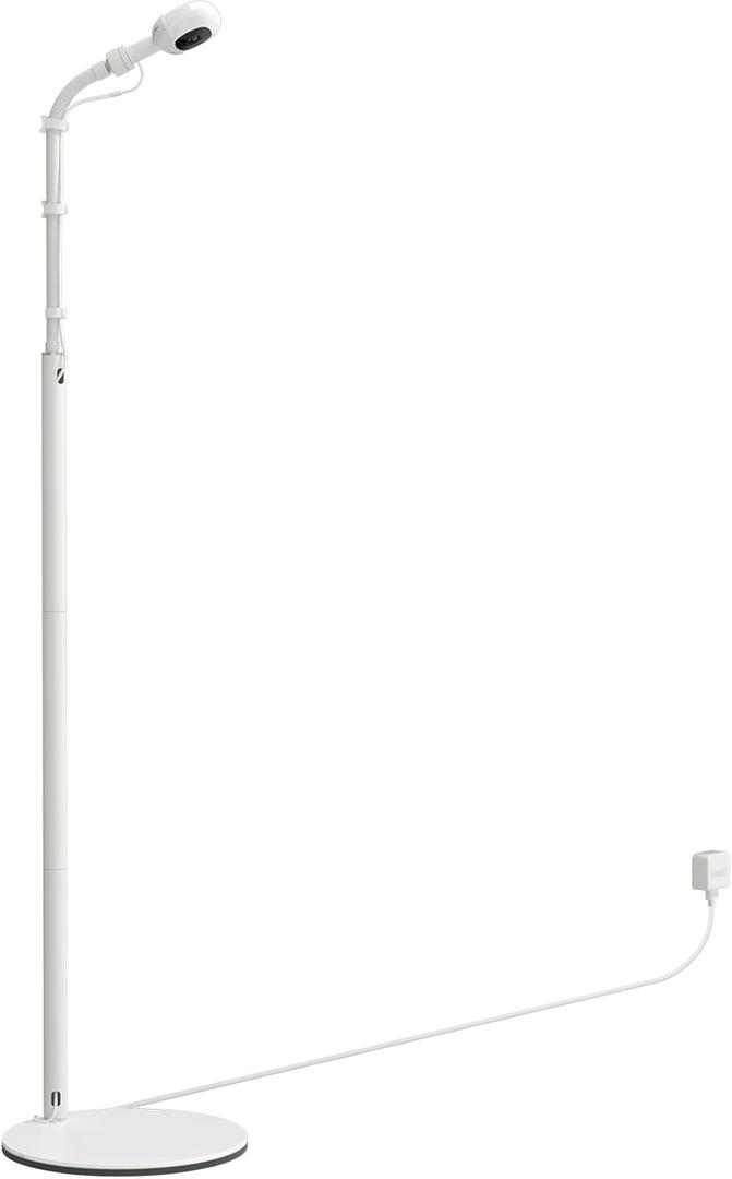 Upgraded Nanit Floor Stand, Heavy-Duty Nanit Pro Baby Monitor Stand Adjustable Gooseneck Holder Compatibility for Nanit Pro/Plus/Original Cameras, No Tools or Wall Damage (Camera Not Included)