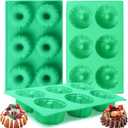 3Pcs Silicone Original Cake Pan, 6Cavity Mini Heritage Cake Silicone Mold for BakingNon-stick Baking Mold for Cupcake Cornbread Brownie Jello (Original)