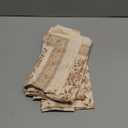 Maison d' Hermine Cloth Napkins Set of 4 100% Cotton for Thanksgiving Christmas Decorations Everyday Reusable Square Fall Napkins Cloth Washable Dinner Party (Allure, 20"x20")