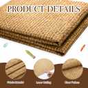 Bulletin Board Paper 48'' x 107'' Bulletin Boards Fabric for Classroom Back to Shcool Classroom Wall Background Decor Board Decor Pillows Curtains Crafts(1 Pc,Burlap)