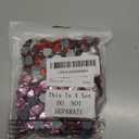 CHENGU 800 Pcs Valentines Day Acrylic Heart 3D Acrylic Heart Rhinestones Flat Red and Back Galentines Day Decorations Wedding Table Scatter Decoration for DIY Crafts Jewelry Making, 0.5 Inch