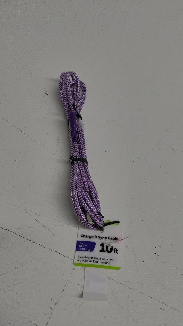 CELL CANDY Charge & Sync Cable for USB C to USB 10 ft