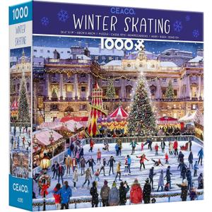 Ceaco  Classic Christmas  Winter Skating  1000 Piece Jigsaw Puzzle