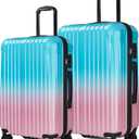 Luggage Sets 2 Piece，PC+ABS Expandable Suitcases with Wheels