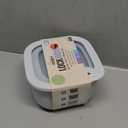 Set of 4 BPA-Free Square Food Storage Containers Vented Lids Assorted Sizes, Microwave & Freezer Safe Nesting Design for Leftovers Meal Prep Fridge Organization Dry Grains