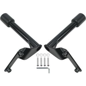 Passenger Peg Crash Bar Frame Slider Rear Highway Engine Guard for Harley Softail 2018-up Street Bob Heritage Low Rider Sport Glide Fat Bob (Gloss Black)