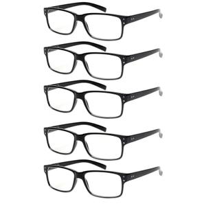 NORPERWIS Reading Glasses 5 Pairs Quality Readers Spring Hinge Glasses For Reading For Men And Women, 5 Pack