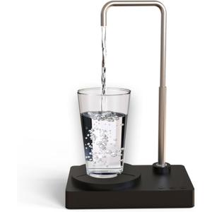 Desk Water Dispenser- Intelligent Desktop Water Bottle, Automatic Water Pump for Universal Bottle Water Dispenser USB Charging Jug Pump for Home, Office, Outdoor (Black)