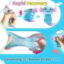 Axolotls Squishies Fidget Stress Ball,Cute Squishies Axolotls Toy,Easter Basket Stuffers, Stress Ball Squeeze Toys for Stress Relief(Blue)